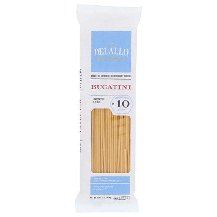 Delallo – Pasta Bucatini #10, 16 oz- Pantry 1