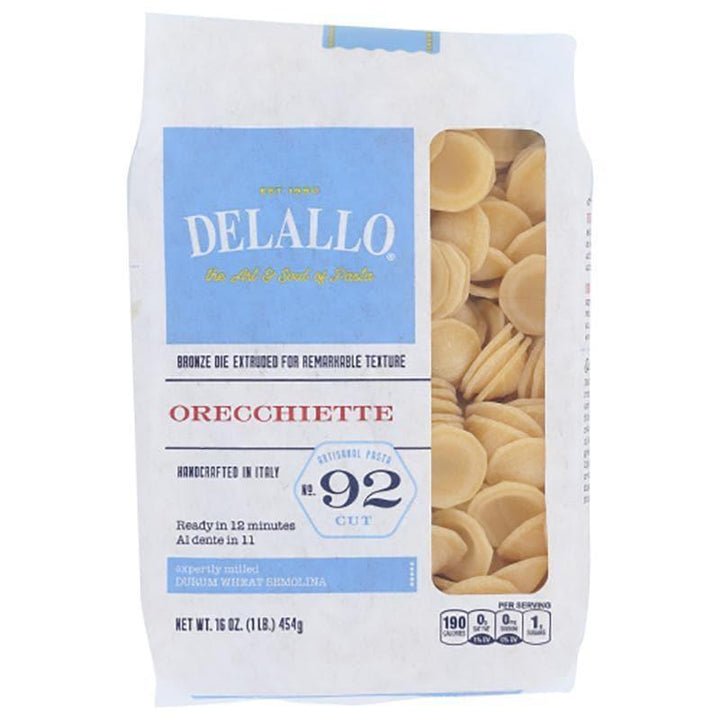 Delallo – Pasta Orecchiette #92, 16 oz- Pantry 1