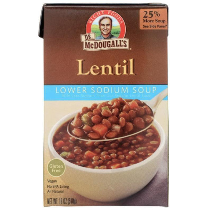 Dr Mcdougalls - Lentil Soup Low Sodium, 18 Oz- Pantry 1