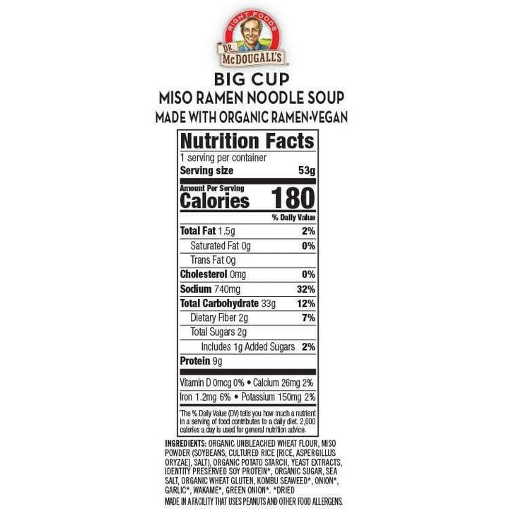 Dr Mcdougall’s – Miso Ramen Noodle Soup, 1.9 Oz- Pantry 2
