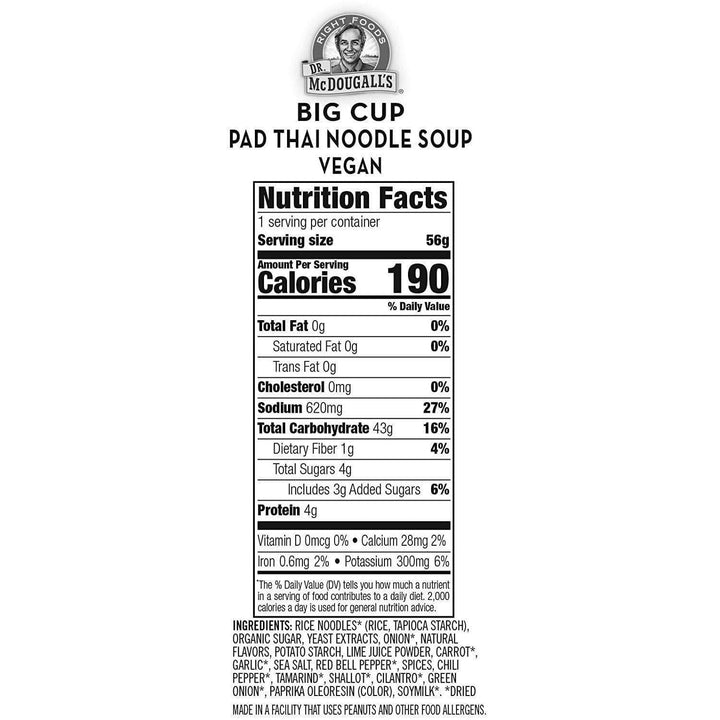 Dr Mcdougall's - Pad Thai Noodle Soup, 2 Oz- Pantry 2