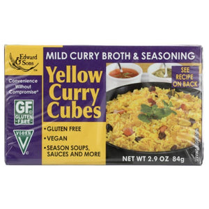Edward & Sons - Yellow Curry Broth Cubes, 2.9 Oz