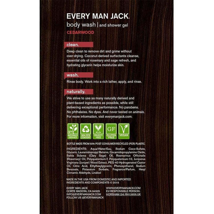 Every Man Jack – Cedarwood Body Wash, 16.9 Oz- Pantry 2