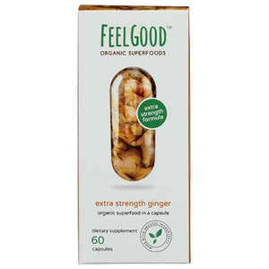 Feelgood Organic Superfood - Ginger - 60 count, 3 Oz
