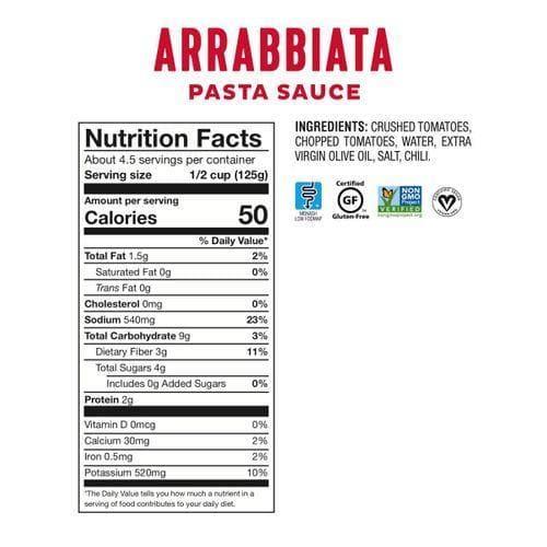 Fody Food Co – Pasta Sauce Arrabbiata, 19.4 oz- Pantry 2