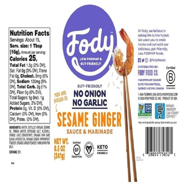 Fody Food Co – Sesame Ginger Marinade, 8.5 oz- Pantry 3