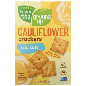 From The Ground Up - Cauliflower Crackers Sea Salt, 4 oz