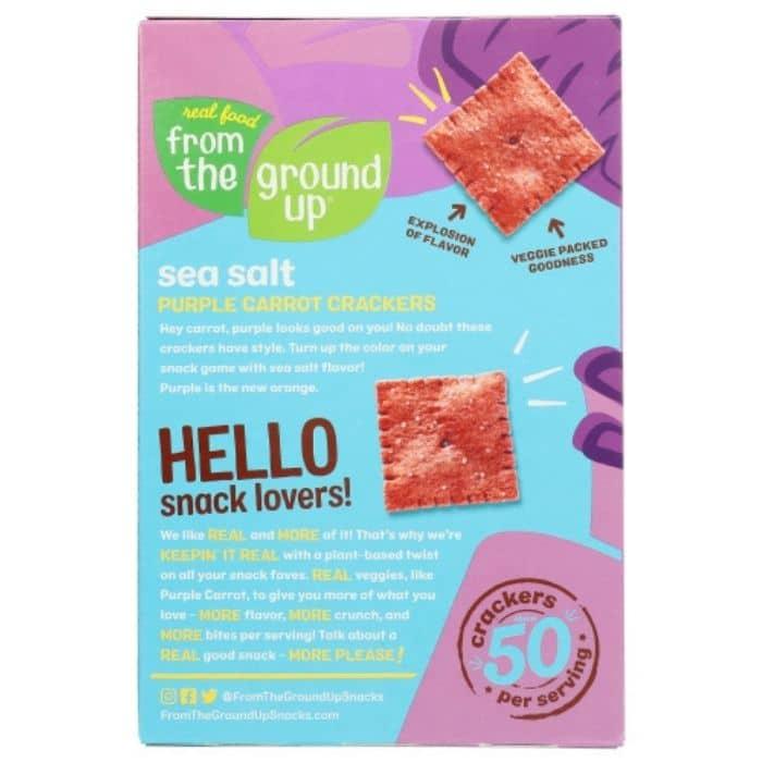 From the Ground Up – Purple Carrot Crackers – Sea Salt- Pantry 2