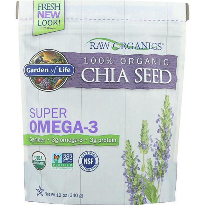 Garden of Life – Chia Seeds, 12 oz- Pantry 1