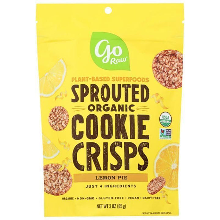 Go Raw – Sprouted Cookie Crisps Lemon Pie, 3 oz- Pantry 1
