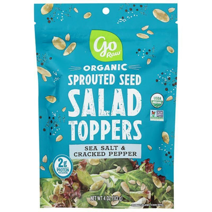 Go Raw – Sprouted Salad Topper Sea Salt & Black Pepper, 4 oz- Pantry 1