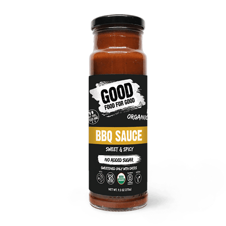 Good Food For Good – BBQ Sauce Sweet & Spicy, 9.5 oz- Pantry 1