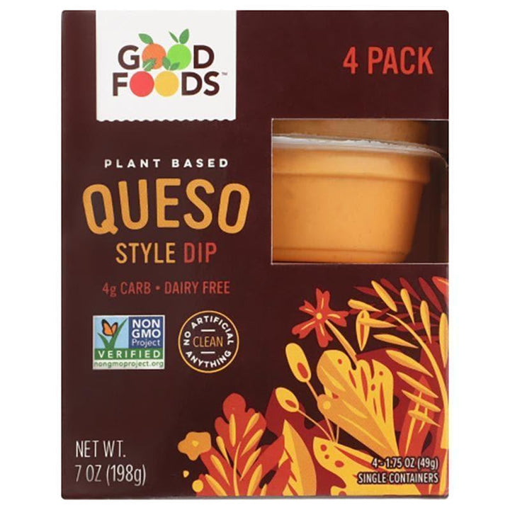Good Foods - Queso Style Dip 4pk, 7 Oz- Pantry 1