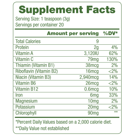 Green Foods – Chlorella Powder, 2.1 oz- Pantry 2