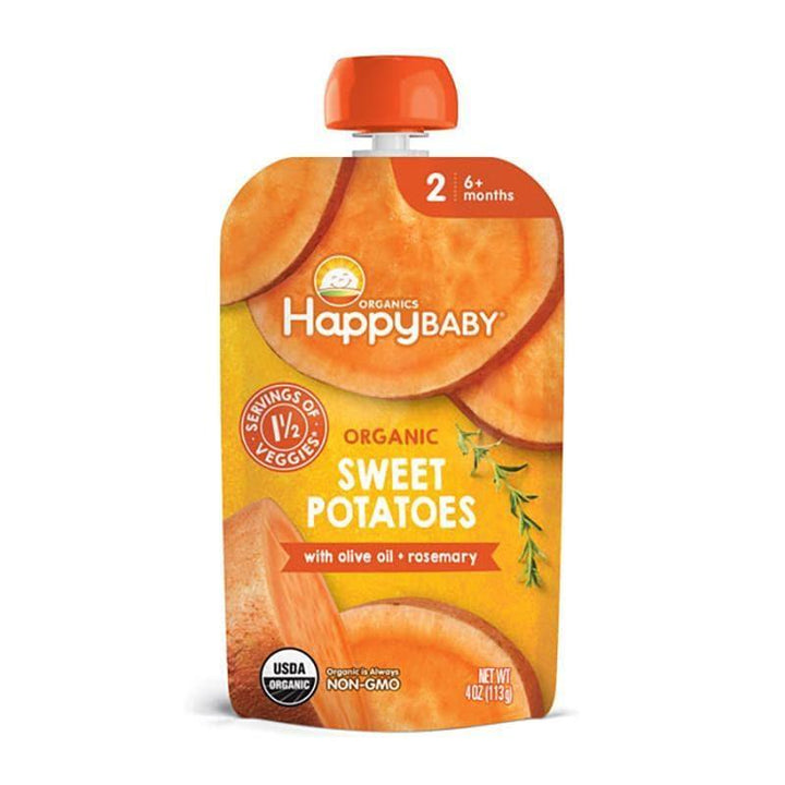 Happy Baby – Organic Sweet Potatoes with Olive Oil, 4 oz- Pantry 1