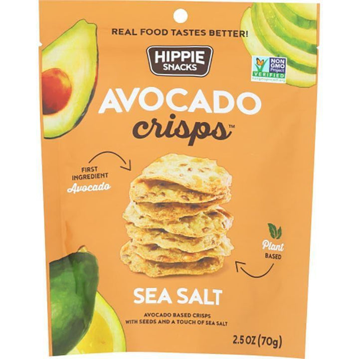 Hippie Snacks – Avocado Crisps Sea Salt, 2.5 oz- Pantry 1