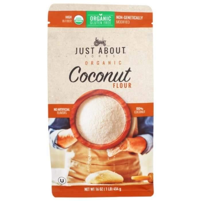 Just About Foods – Organic Coconut Flour, 1 lb- Pantry 1