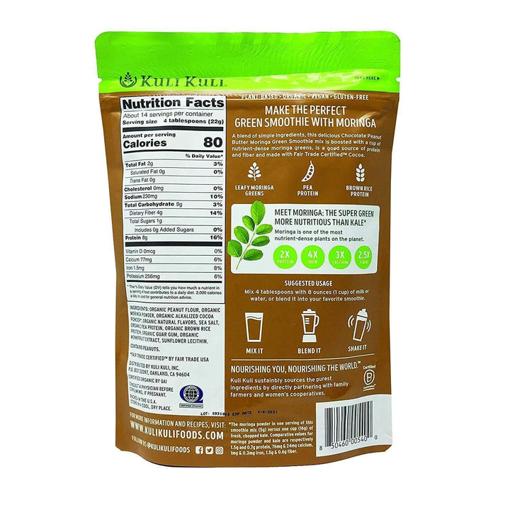 Kuli Kuli Mo – Moringa Chocolate Peanut Butter Powder, 10.7 oz- Pantry 2