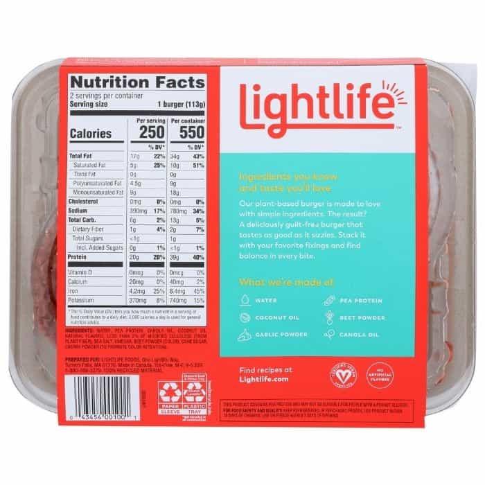 LightLife - Plant-Based Burgers, 8oz- Pantry 2