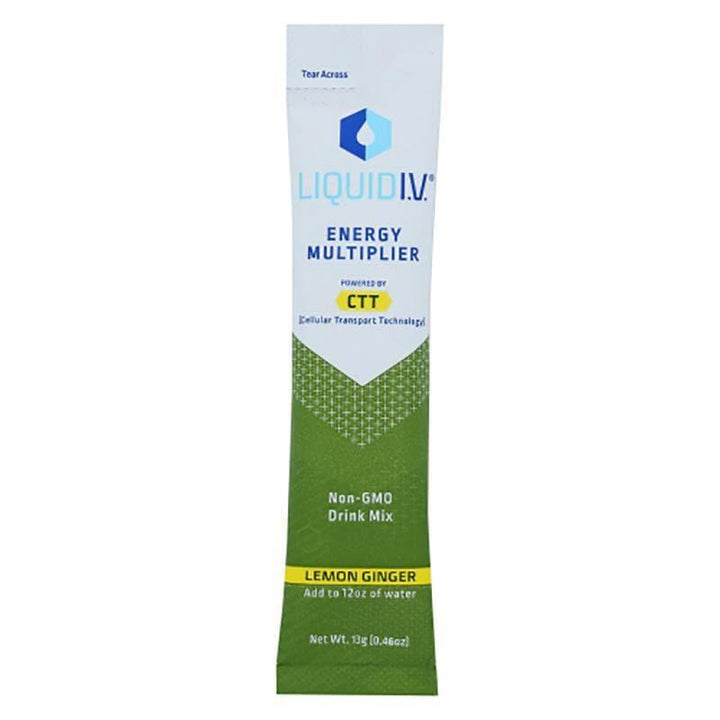 Liquid IV – Energy Multiplier – Lemon Ginger sticks, 0.46 oz- Pantry 1