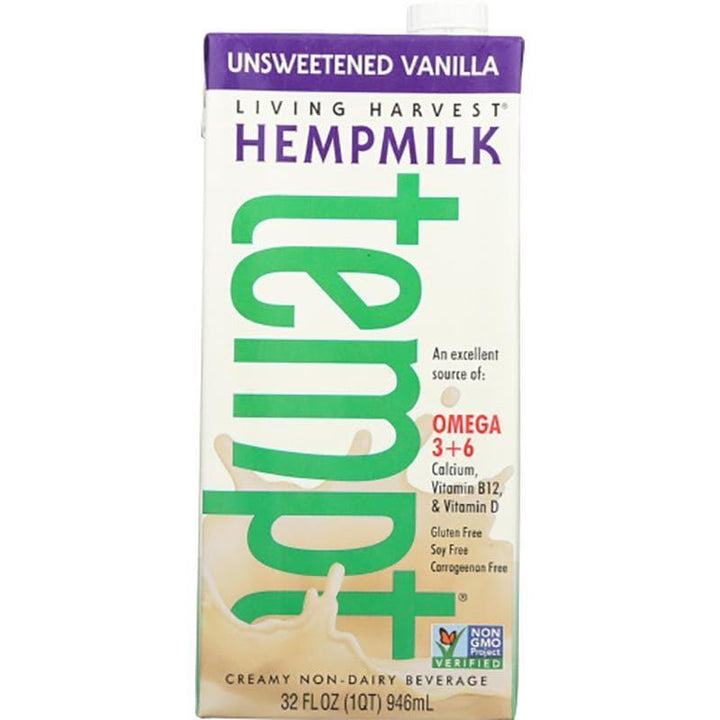 Living Harvest - Vanilla Unsweetened Hempmilk, 32 oz | Pack of 2- Pantry 1