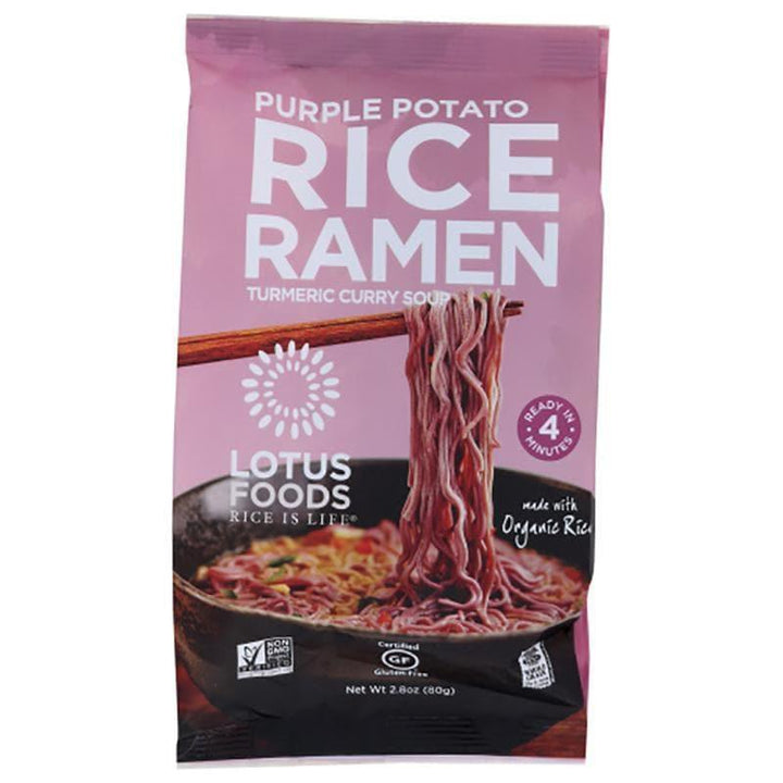 Lotus Foods – Ramen Purple Potato & Brown Rice, 2.8 oz | Pack of 10- Pantry 1