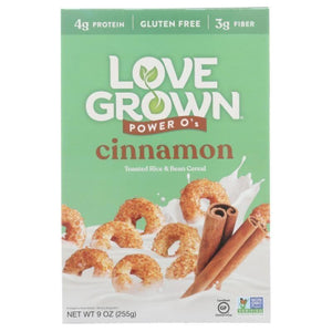 Love Grown - Power O's Cinnamon Cereal, 9 Oz