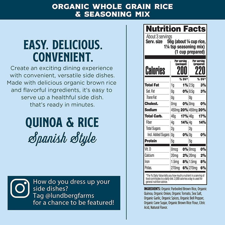 Lundberg – Quinoa Rice Blend Spanish Style, 6 oz- Pantry 2