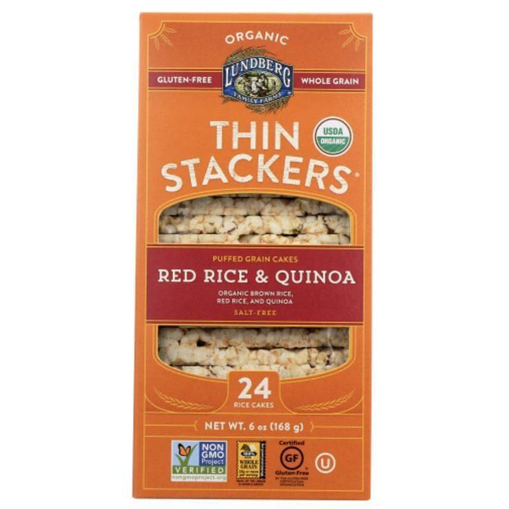 Lundberg - Thin Stackers Red Rice & Quinoa, 6 Oz- Pantry 1