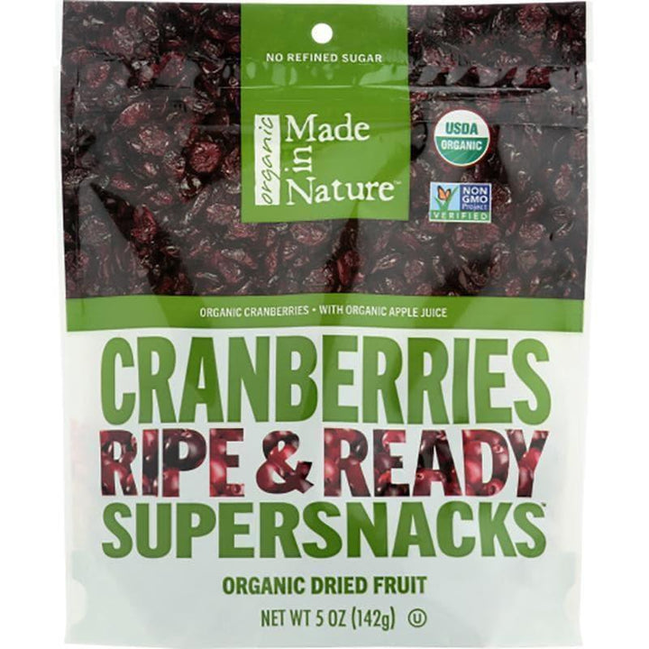 Made In Nature – Dried Cranberries, 5 oz- Pantry 1