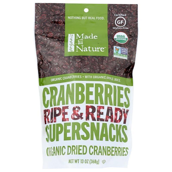 Made In Nature – Dried Cranberries Supersnacks, 13 oz- Pantry 1