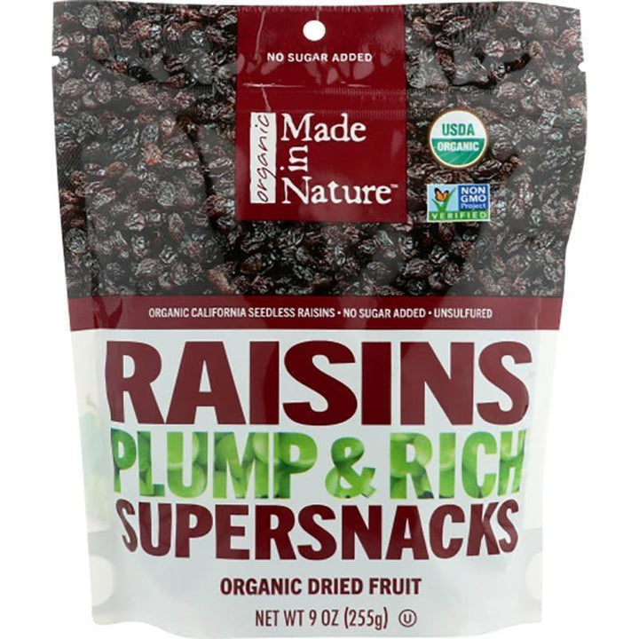 Made In Nature – Raisins Supersnacks, 9 oz- Pantry 1