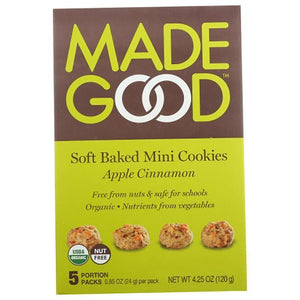 MadeGood – Apple Cinnamon Mini Cookies, 4.25 oz