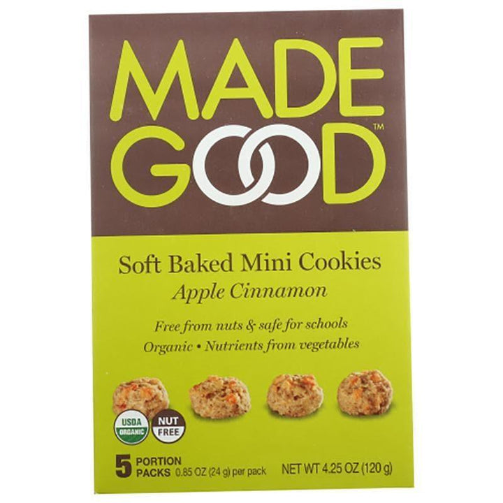 MadeGood – Apple Cinnamon Mini Cookies, 4.25 oz- Pantry 1