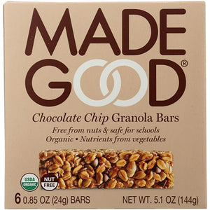 Madegood – Chocolate Chip Granola Bars, 5.1 Oz