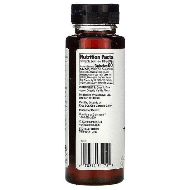 Madhava – Agave Nectar Vanilla, 11.75 oz- Pantry 2
