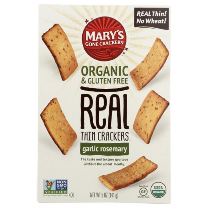 Mary's Gone Crackers - Garlic Rosemary Crackers, 5 Oz- Pantry 1
