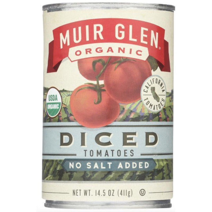 Muir Glen - Organic Diced Tomatoes No Salt, 14.5 Oz- Pantry 1