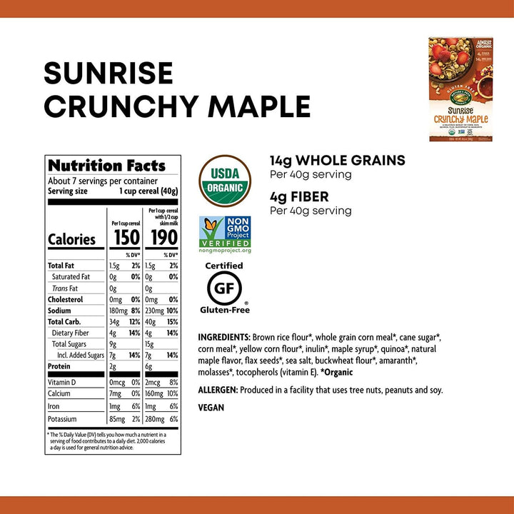 Nature’s Path – Cereal Crunchy Maple, 10.6 oz- Pantry 2