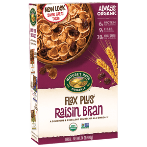 Nature’s Path – Cereal Flax Raisin Bran Flakes, 14 oz