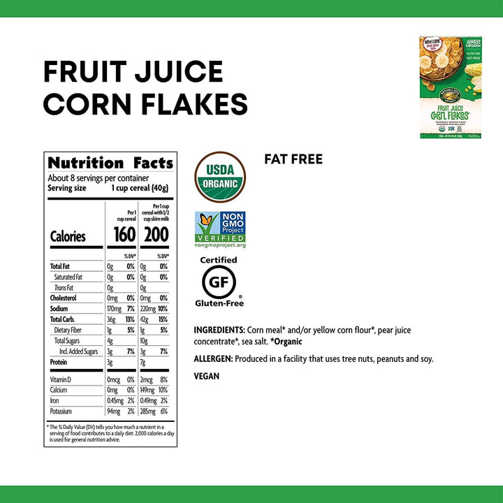 Nature’s Path – Cereal Fruit Juice Corn Flakes, 10.6 oz- Pantry 2