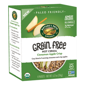 Nature’s Path – Hot Cereal Grain Free Cinnamon Apple Crisp, 6.21 oz