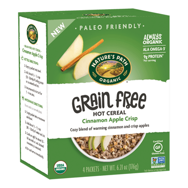 Nature’s Path – Hot Cereal Grain Free Cinnamon Apple Crisp, 6.21 oz- Pantry 1