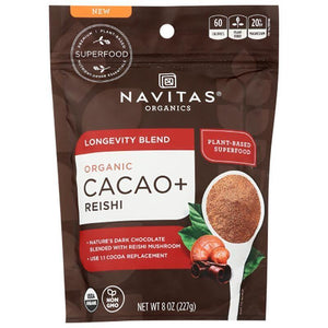 Navitas – Cacao & Reishi Longevity Blend, 8 oz