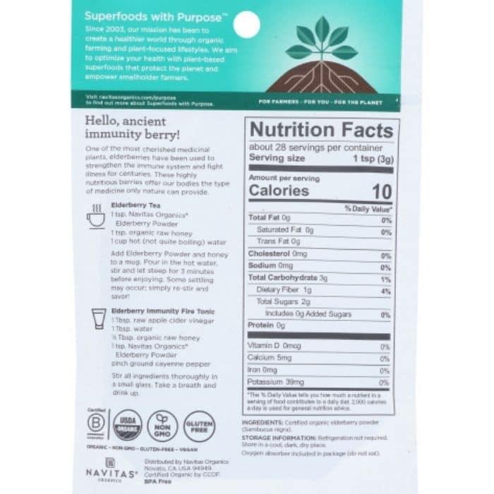 Navitas - Organics Elderberry Powder 3oz- Pantry 2