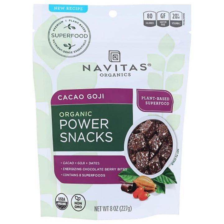 Navitas – Power Snacks Cacao Goji, 8 oz- Pantry 1