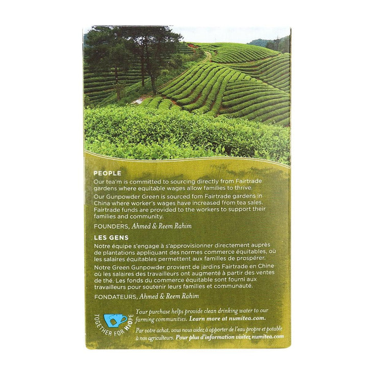 Numi Tea - Gunpowder Green Tea - 18 Bags, 1.2 Oz