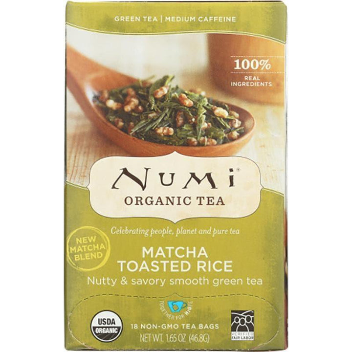 Numi Tea - Matcha Toasted Rice - 18 Bags, 1.2 Oz- Pantry 1
