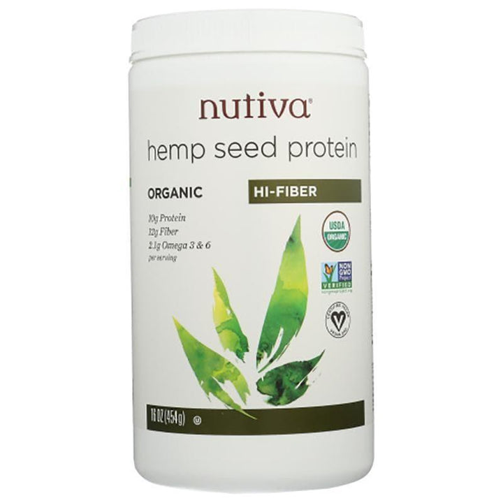 Nutiva – High Fiber Hempseed Protein, 16 oz- Pantry 1