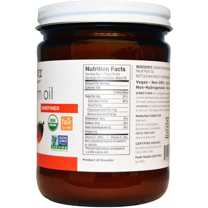 Nutiva – Red Palm Oil, 15 oz- Pantry 2